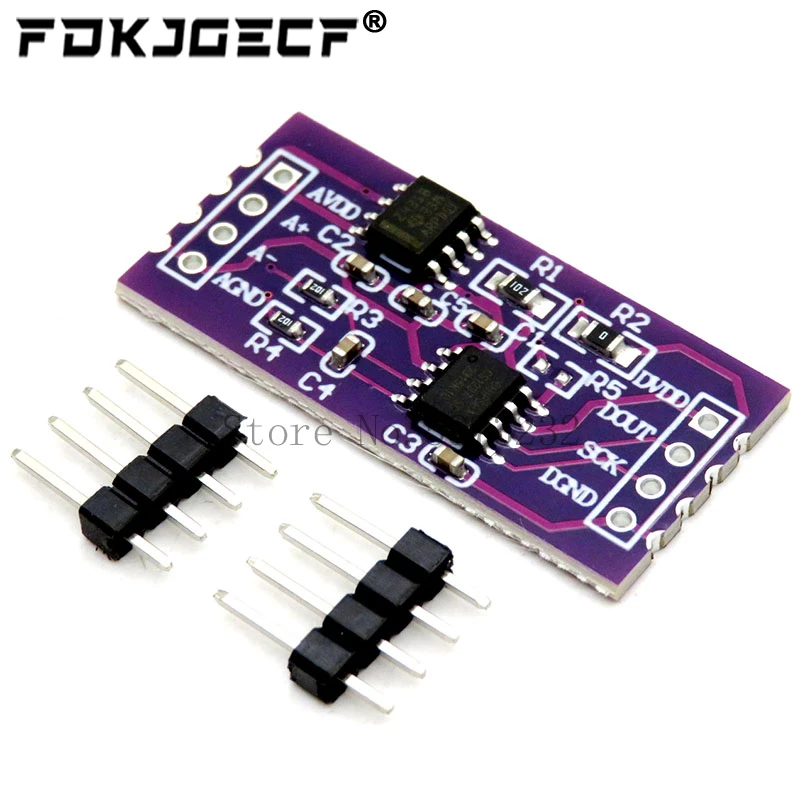 CS1237 24-bit ADC Module Onboard TL431 External Reference Chip Single-Channel Weighing Sensing 24bit For Arduino