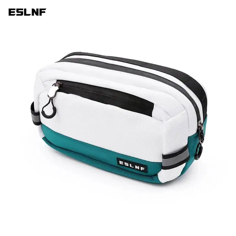 

ESLNF Handlebar Bike Portable Pannier Multi-Purpose 2.5L Large Capacity Backpack Shoulder Messenger Crossbody Bag