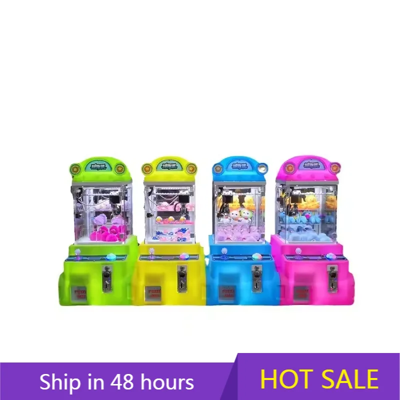 

YTYIN Lucky Mini Plastic Crane Machine Coin-Operated Arcade Games with Small Dolls Coin-Operated Claw Machine