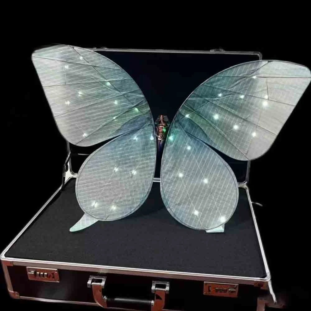 Simulated remote-controlled butterfly decorations, smooth biomimic butterfly flight dynamic decorations