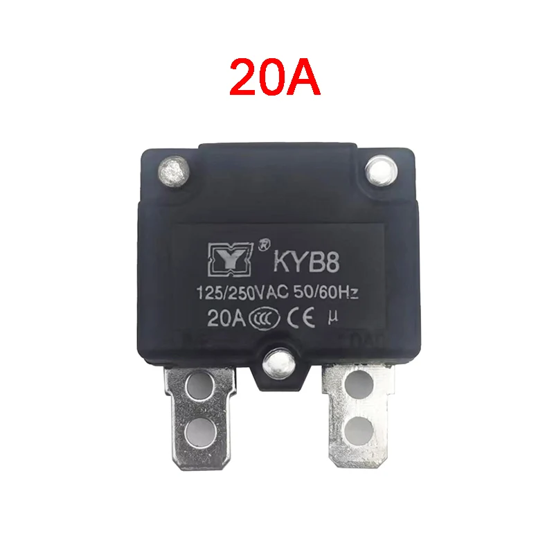 DIY 7A 10A 15A Automatic Reset Relay Fuse Therma Switch Circuit Breaker Current Overload Protector Kids Electric Car Accessories