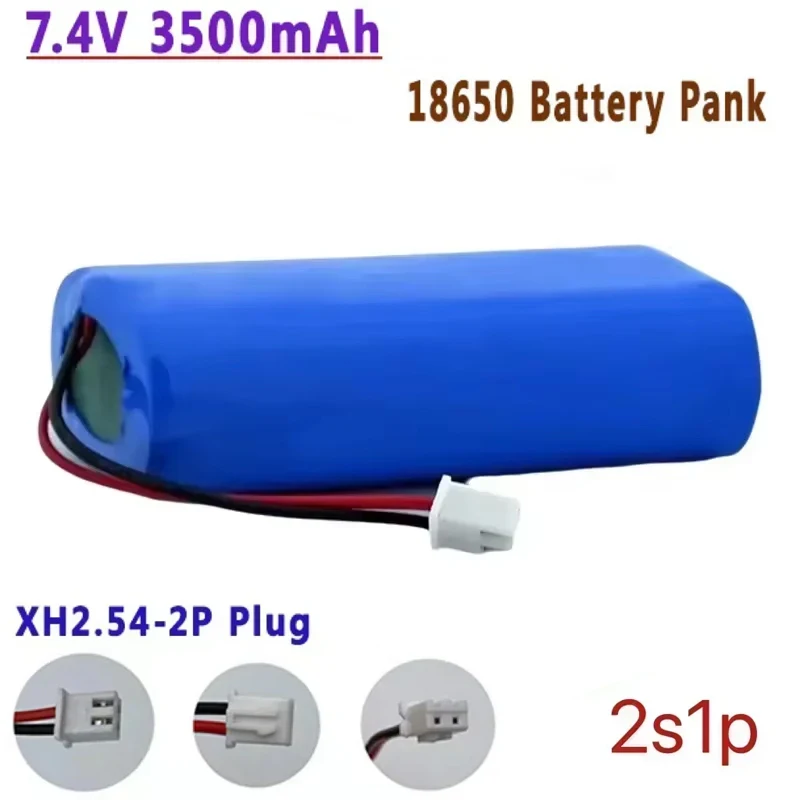 7.4V 3500mAh Rechargeable Lithium Battery 2S 18650 Battery for Megaphone Speaker Bluetooth Power Bank Accessories RC Toys Parts