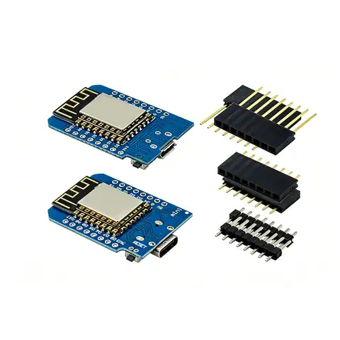 1pcs ESP8266 D1 Mini WIFI Development Board ESP-12F Wemos D1 Mini Nodemcu Lua Iot Board 3.3V Met Pins TYPE-C/Micro USB XCW