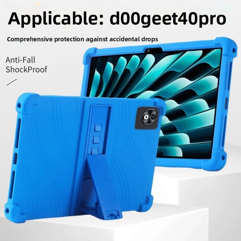 For DOOGEE T40 Pro 12 inch Tablet Case Silicone Stand Protective Cover Anti-Drop Shockproof Full Body Bumper