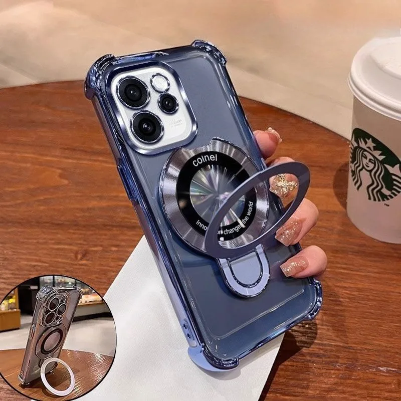 غلاف مغناطيسي غير مرئي لهاتف OPPO Reno 15/14/13 Pro 15ProMax 15/14/13F 14FS غطاء حماية كامل الحزمة