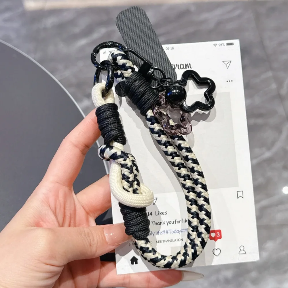 

Универсальный ремешок-подвеска для телефона с защитой от потери, в виде звезды и колокольчика, для крепления к чехлу