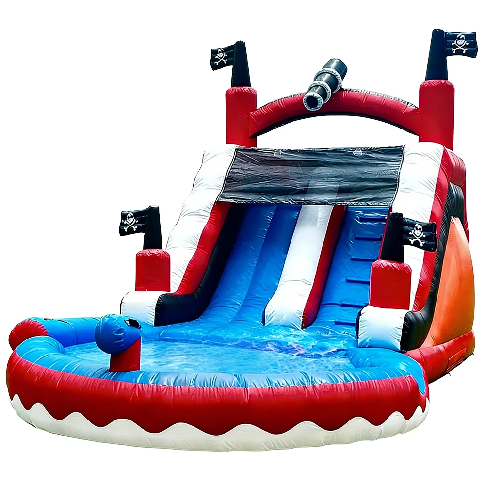 

Надувной батут-домик для детей 3*8.5 метров, сертифицированный, безопасный, для использования в помещении и на улице, игровое оборудование, легко устанавливается