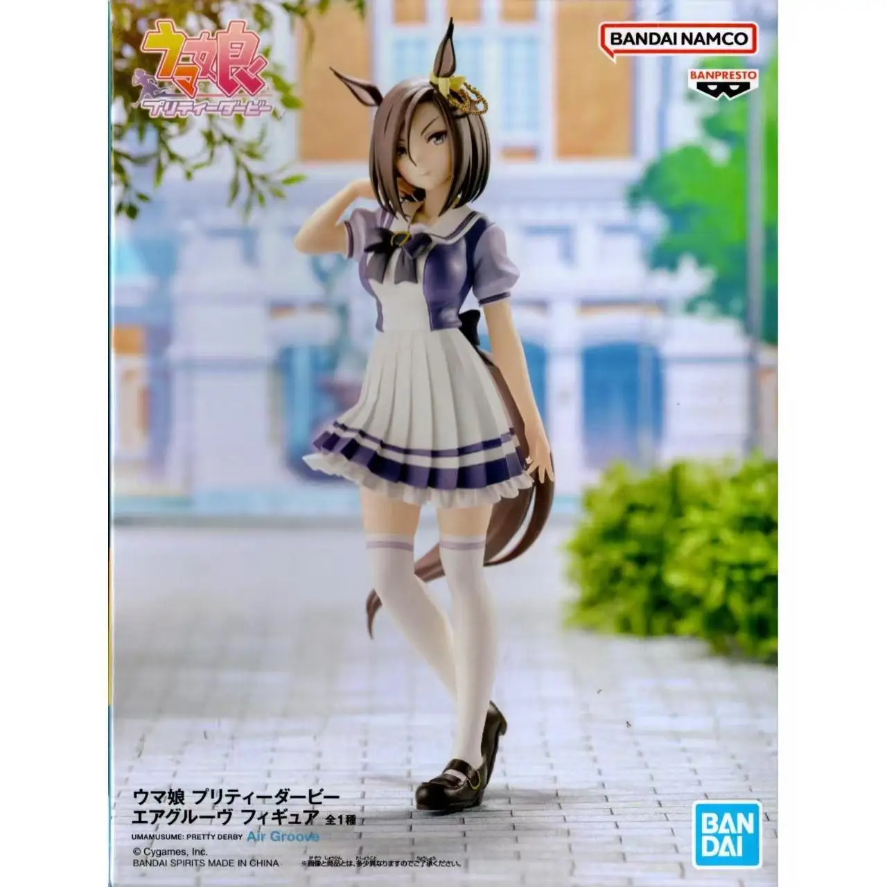 ในสต็อก Bandai Umamusume: Pretty Derby Eishin Flash Air Groove 17 ซม.Original Action อะนิเมะรูป Pvc ชุดเครื่องประดับของเล่นของขวัญ
