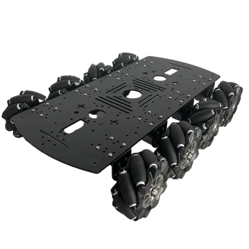 30Kg Load 97mm Mecanum Wheel 8WD Planet Car 440+200mm Chassis with 12V Motor for Arduino Raspberry Pi ROS Robot Car Arm DIY Kit