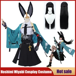Hoshimi Miyabi Cosplay Costume Anime Game Zenless Zone Zero Мияби Fox Girl Full Set Wig Ear Lovely Uniform Party Carnival Suit