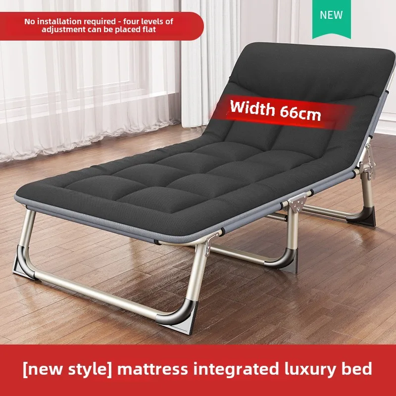 

Шезлонг для кемпинга, простая складная односпальная кровать, офисная кровать для сиесты, сиесты, походная кровать