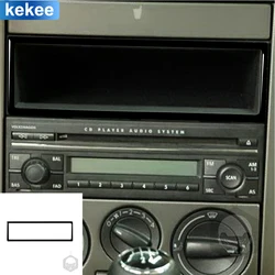 For Golf 4 Jetta Bora MK4 R32 GTI 1999-2004 Center Radio Frame Tuning Turn fur Soft Piano Black Sticker Car Interior Accessories