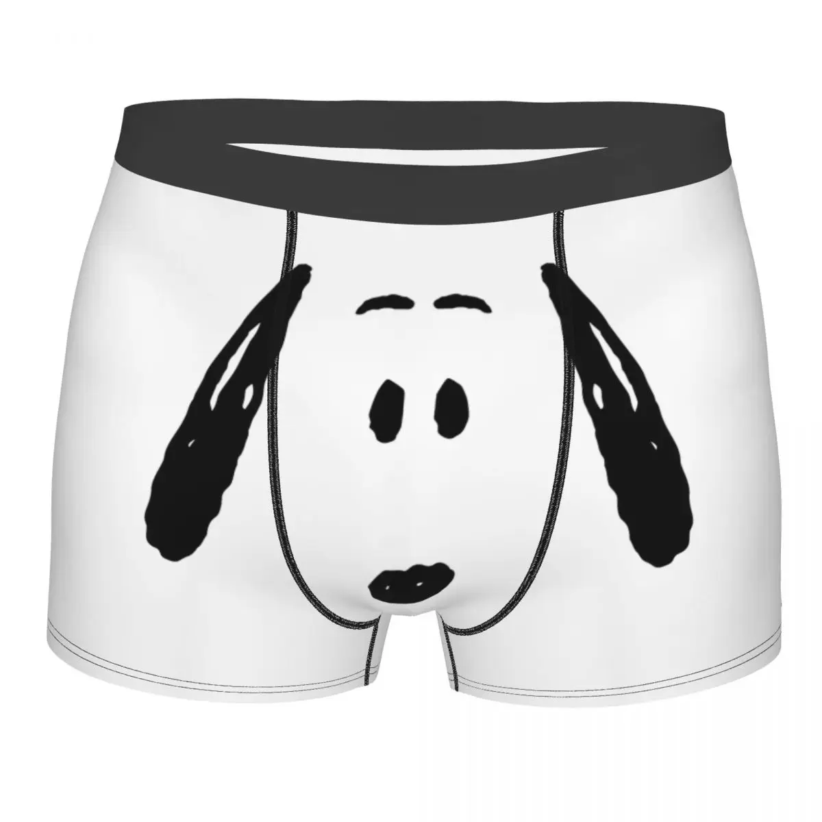 Funny Boxer Snoopy Face Shorts Panties Men's Underwear Soft Underpants for Male S-XXL