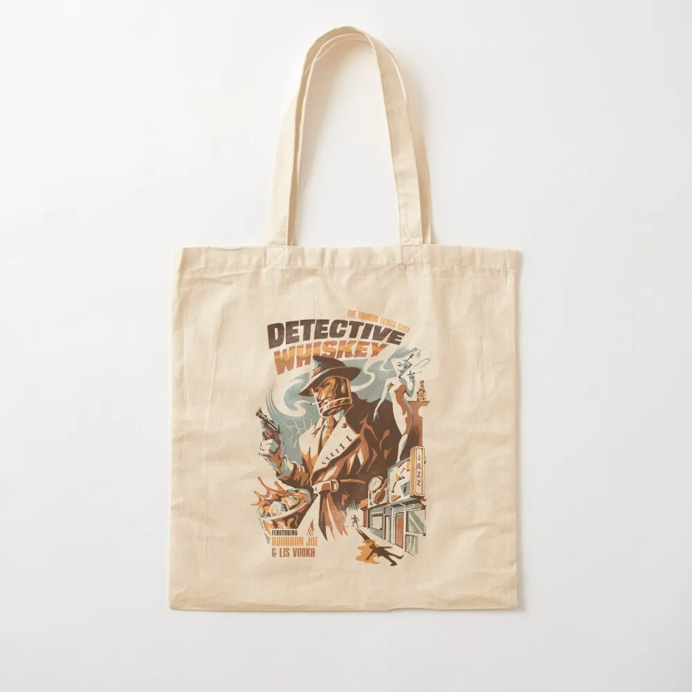 

Detective Whiskey Tote Bag Cloth bag shopper bags for women Canvas bag