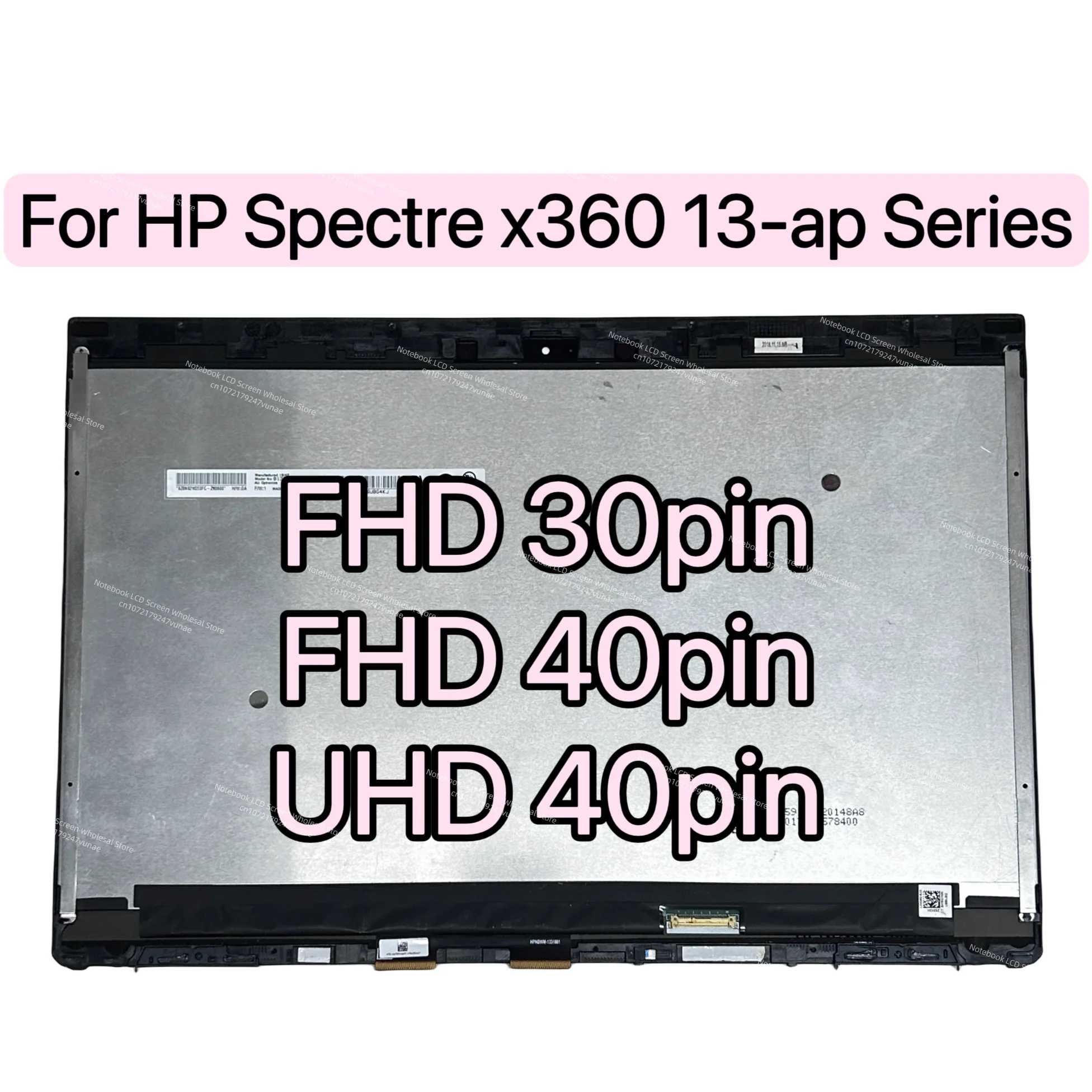 For HP Spectre x360 13-ap Series Display 13-ap0003np L30351-1J1 LCD Touch Screen Digitizer Replacement Assembly L37648-001 L3764