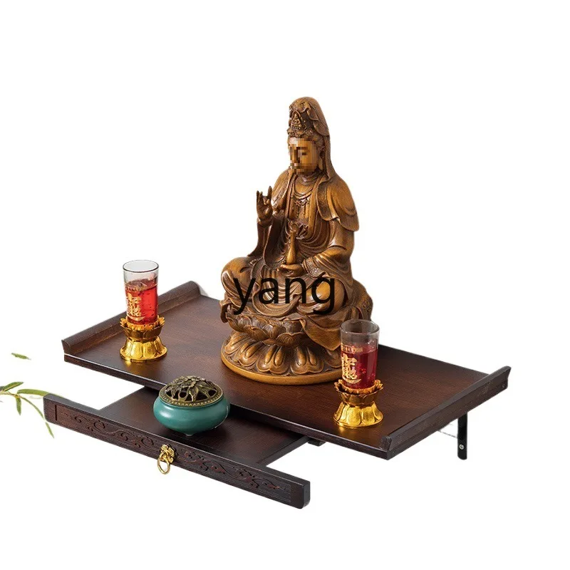 

LHP Household Wall Serving Table Small Buddhist Shrine Wall Hanging Buddhist Cabinet Shrine Chinese Table