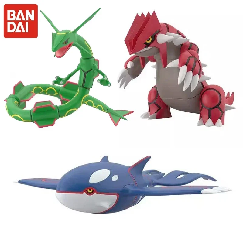 

Original Bandai Pokemon Kyogre Groudon Rayquaza Figure Scale World Action Figurine Collection Model Statue Doll Toys Xmas Gift