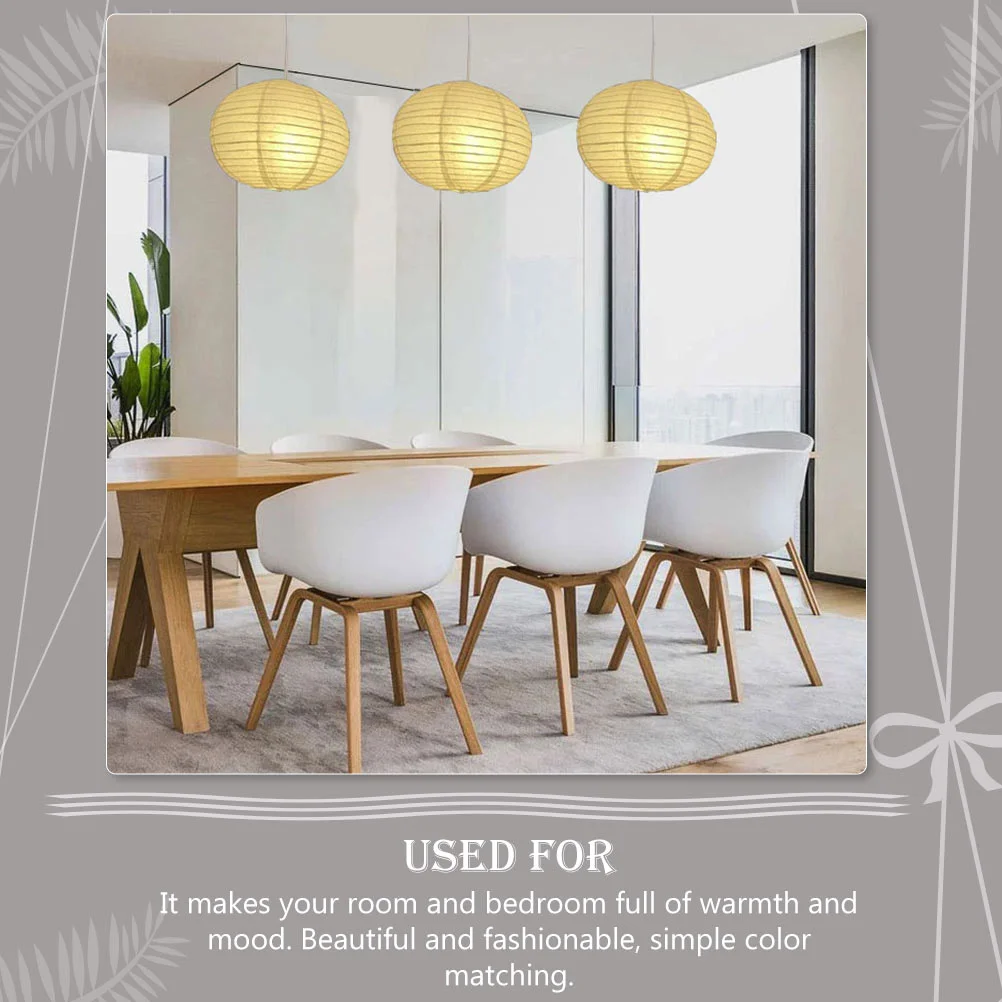 2 Pcs Paper Lamp Shades Ceiling Lampshade Decorations Decorative Light Pendant Lights