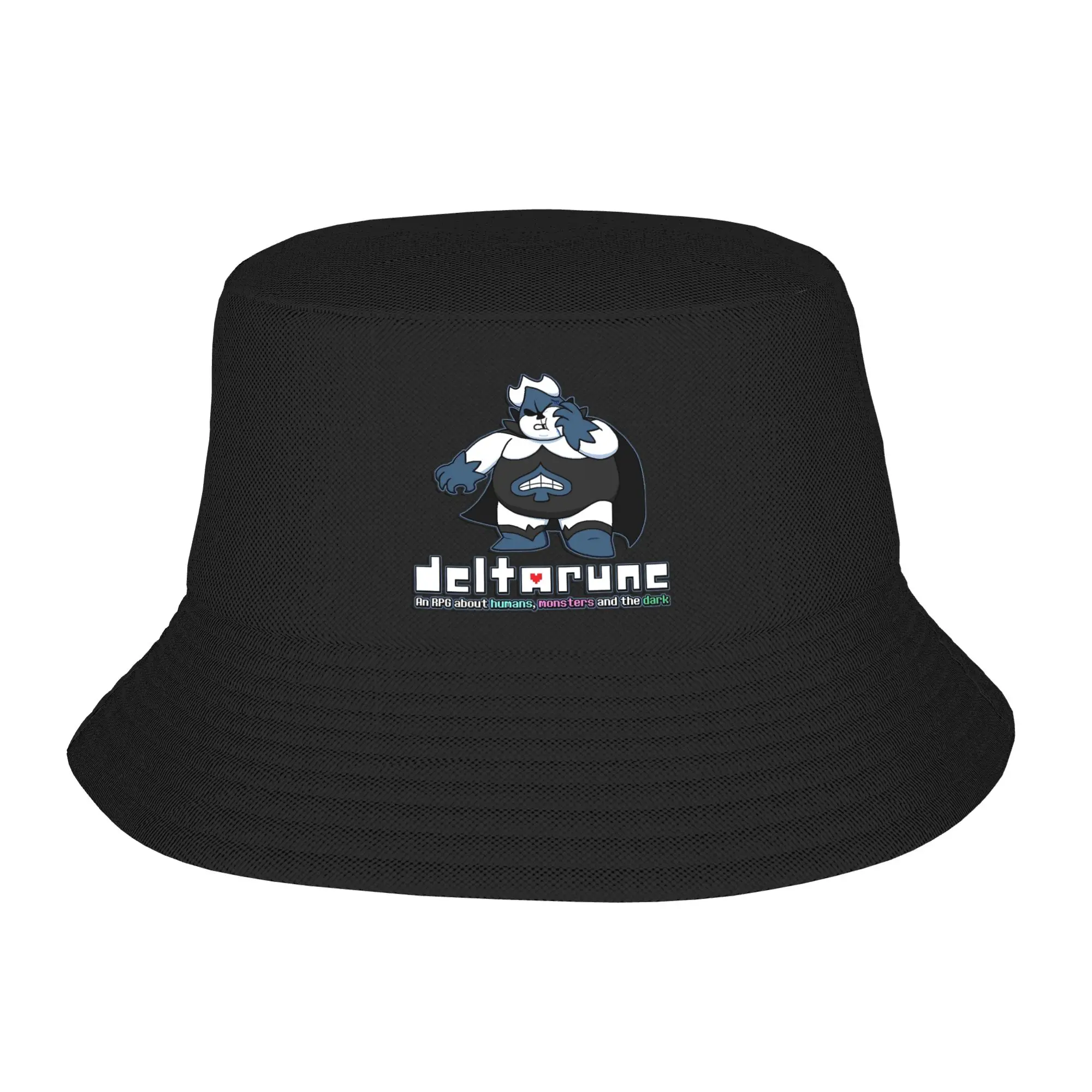Men Women Bucket Hat Deltarune Summer Beach Vacation Getaway Headwear Outdoor Fishing Fisherman Hats  Bob Gift