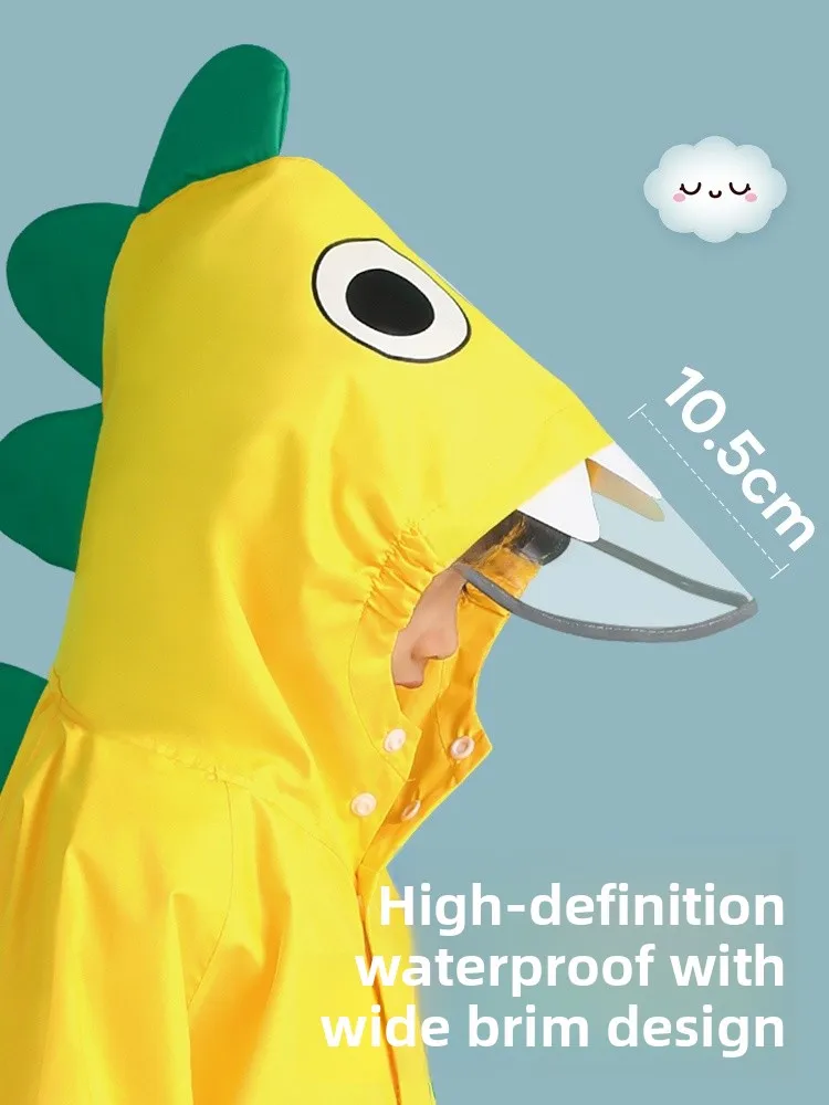 

Детский плащ Smally, комплект с динозавром, водонепроницаемые непромокаемые сапоги для всего тела для малышей, детского сада, школьные резиновые сапоги из мультяшной ткани быка