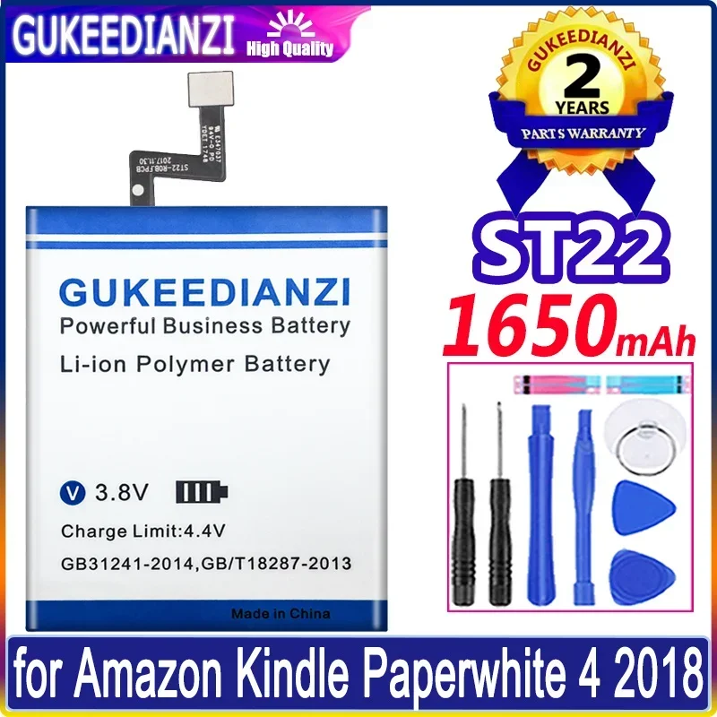 

Новый аккумулятор GUKEEDIANZI 58-000194 58-000271 58-000246 MC-266767 26S1017 ST22 для Amazon Kindle Paperwhite 4 Paperwhite4 2018