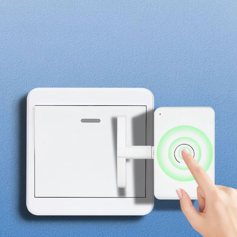 Smart Wireless Switch Pusher Remote Control Helper No Wiring Needed Wall Light Switch Accessory For Home Office Bedroom