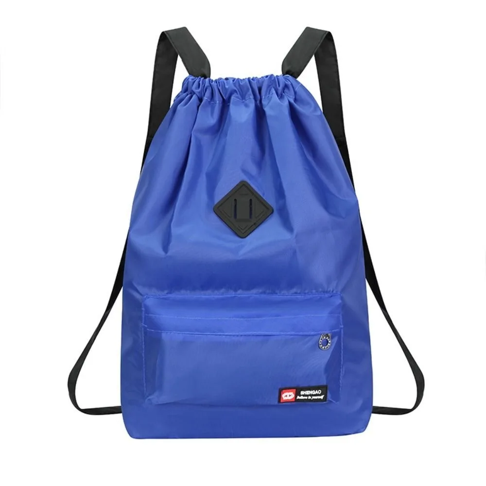High Quality Nylon Drawstring Backpack Drawstring 5 Colors Versatile Backpack Washable Large Capacity Computer Bag Women Men