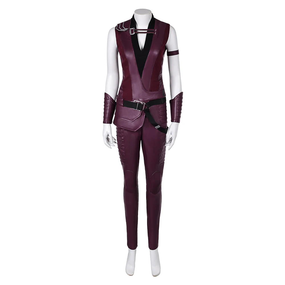 Elektra Cosplay Dark Red Costume Movie Death Roleplay PU Vest Pants Belt Clothing Outfits Halloween Carnival Party Roleplay Suit