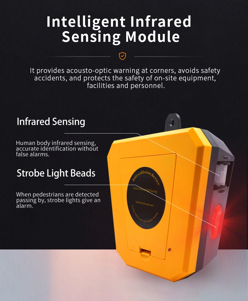 2026Anti-collision Blind Corner Safety System Warehouse Shelf Infra-red Mobile Sensor Forklift Corner Blind Spot Announcer Other