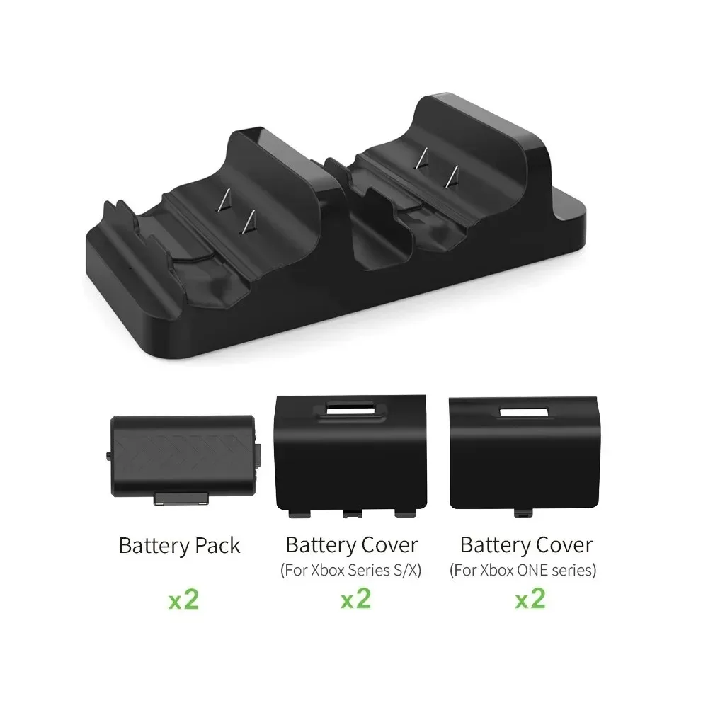 Compatible with Xbox Series X/S Wireless Controller Dual Charging for SLIM/ONE X Dual Battery Charging Kit X1 Charging Base view 3