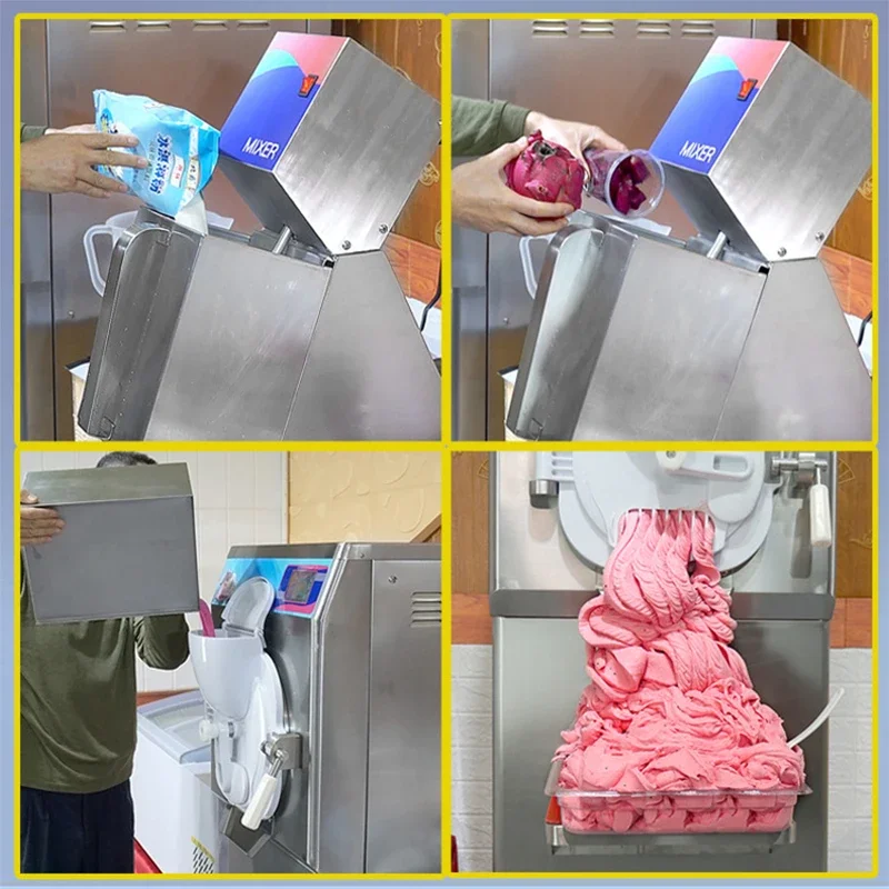 

Миксер для мороженого с мороженым/дробилка для фруктового мороженого/итальянский гомогенизатор для твердого мороженого 13л коммерческий миксер для десертов
