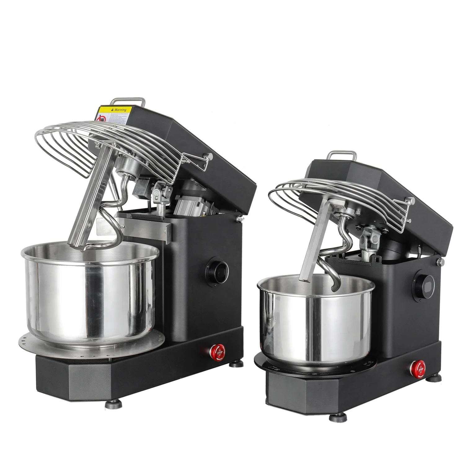 HM-10TD 5L table top bakery equipment adjustable display timer spiral dough mixer with light