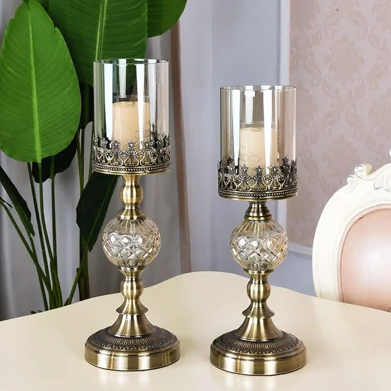

Practical Vintage Candlestick Crystal Nordic Wedding Candle Holder Chandelier Incense Kerzenhalter Diwali Decorations CY50CS