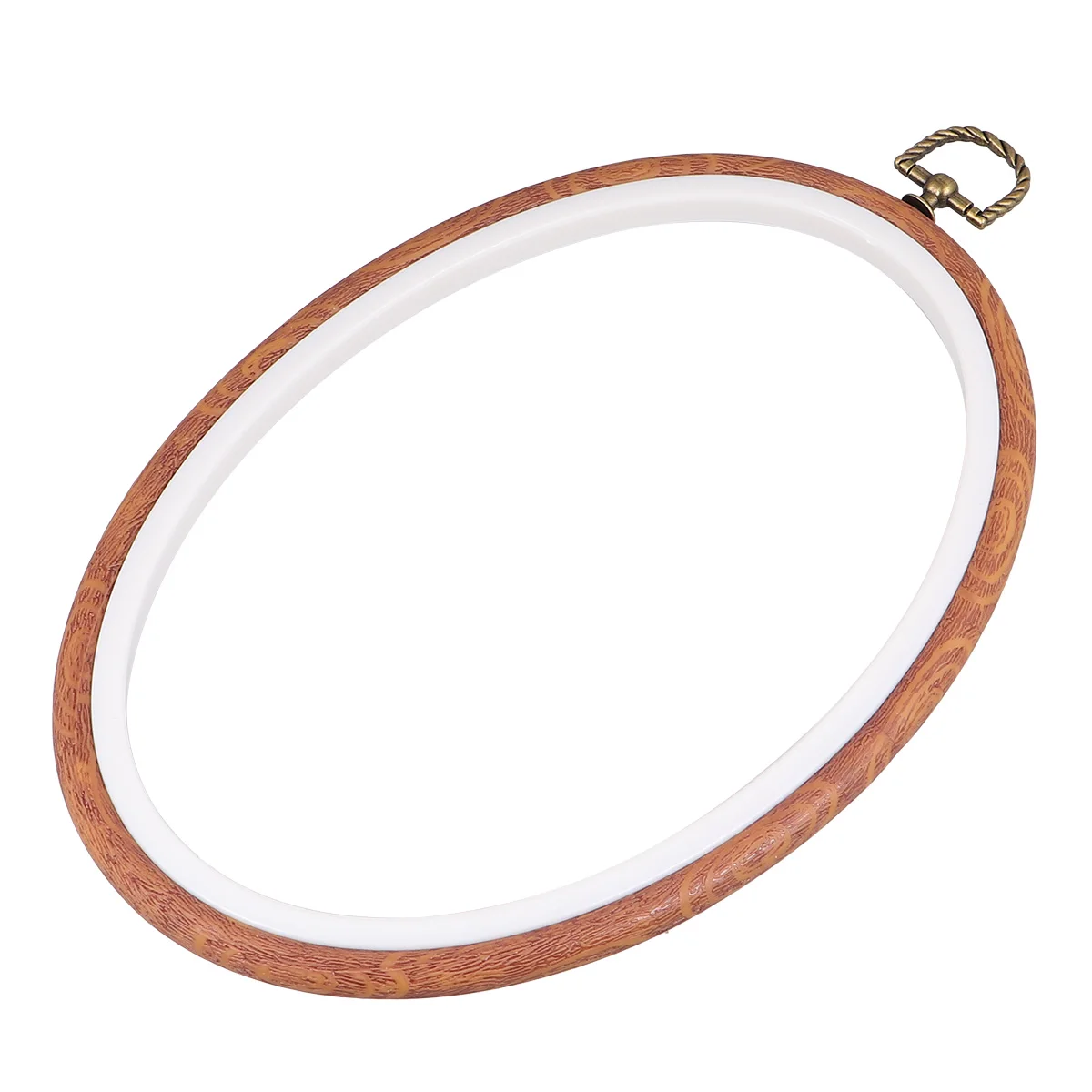 

3 Pcs Embroidery Hoops Wooden Frames for Crafts Round Racks Oval DIY Tools Kit Cross Stitch Circle Plastic Ring Sewing
