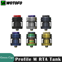 Original Wotofo Profile M RTA Tank 3.1ml/4ml Mesh RTA 810 Resin Drip Tip Vaporizer Electronic Cigarette Atomizer