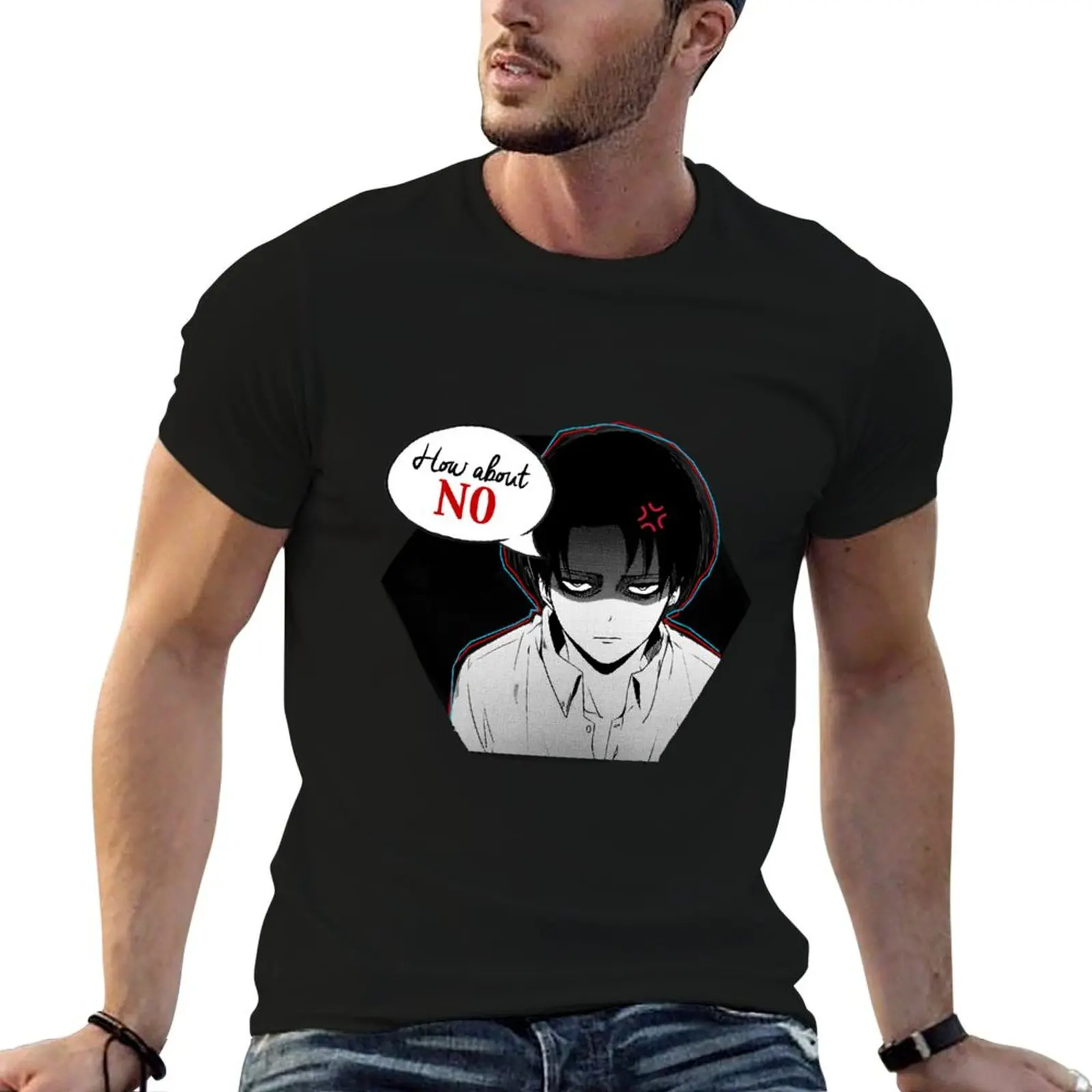 

Levi Ackerman T-Shirt t shirts for man graphic tees man t shirt heavy cotton mens graphic t shirts T-shirt