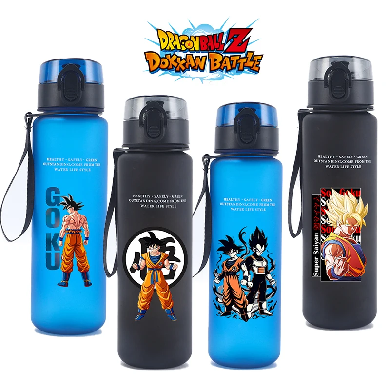 

650ml Dragon Ball Sports Water Bottle Boy Anime Goku Print Leak Proof Water Cup Portable Reusable Cup Outdoor Travel Gym Jugs
