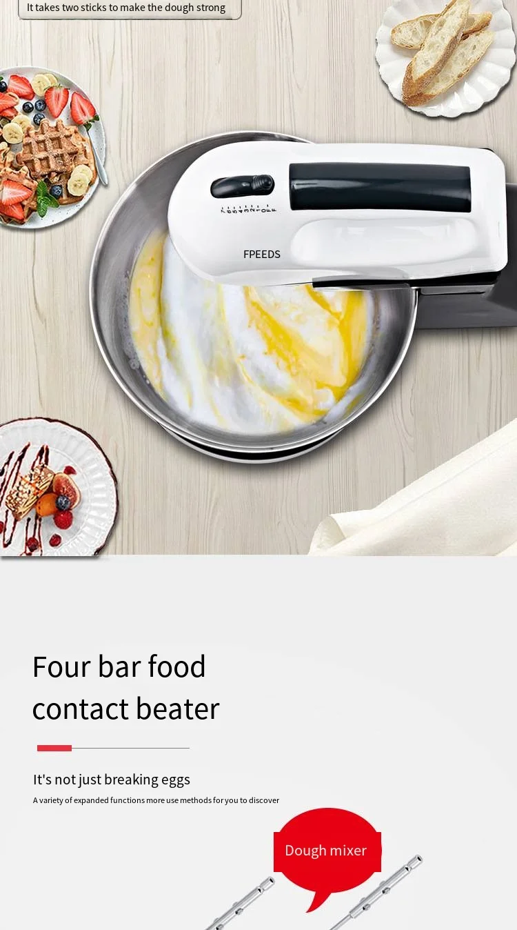 حار SaleNew يده/منضدة العلوي عجّان كعكة مزيج 7 سرعات التحكم الكهربائية خفقت دلك الفولاذ المقاوم للصدأ قدرة عالية #5