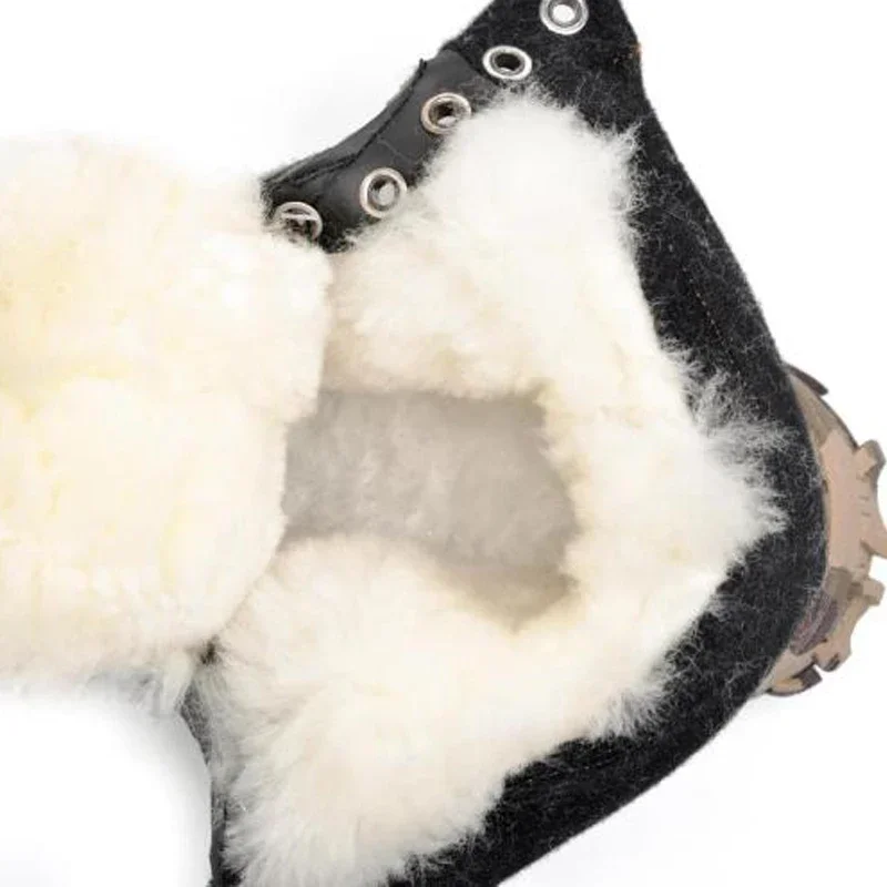 Winter Men\'s Snow Boots Men Combat Army Boots Winter Camouflage Warm High-top Cotton Shoes Mens Plush Wool Boots Size 39-46