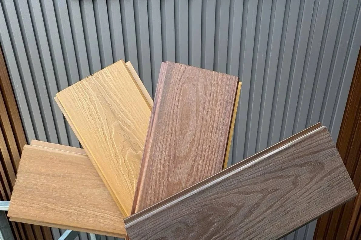 ASA Contemporary PVC Wall Panel Anti-Slip Square Fluted Slat Cladding for Outdoor Wood Composite Ceiling WPC Square Lovers Panel view 5