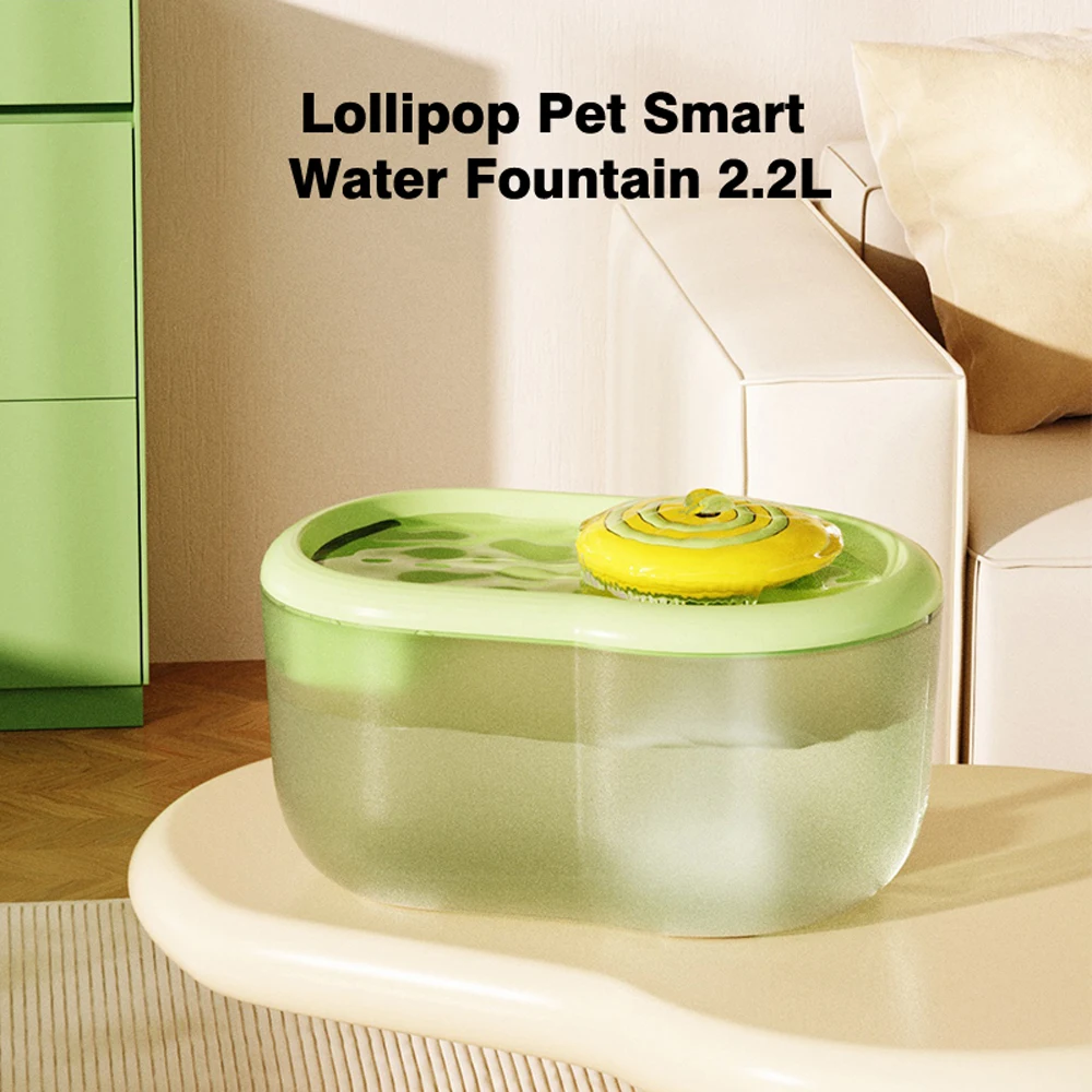 Smart Pet Water Dispenser Electric Cat Drinker Bowl Fount High Capacity Auto Filter   sterilize safety Pet Ultra-Quiet Cat Water