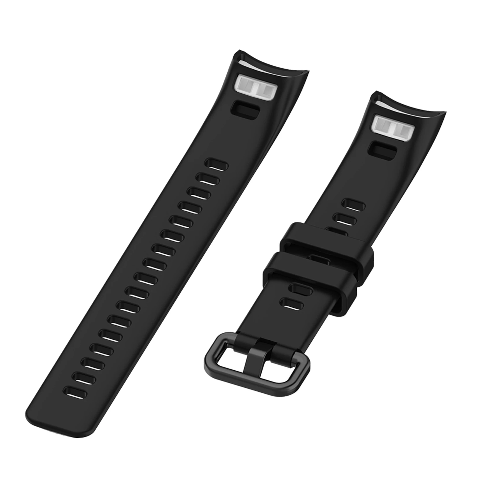 *A91P 2X Sport-Uhrenarmband für Huawei Honor 4, Uhrenarmband, weiche Silikonbänder, Armband für Huawei Honor 5, Schwarz