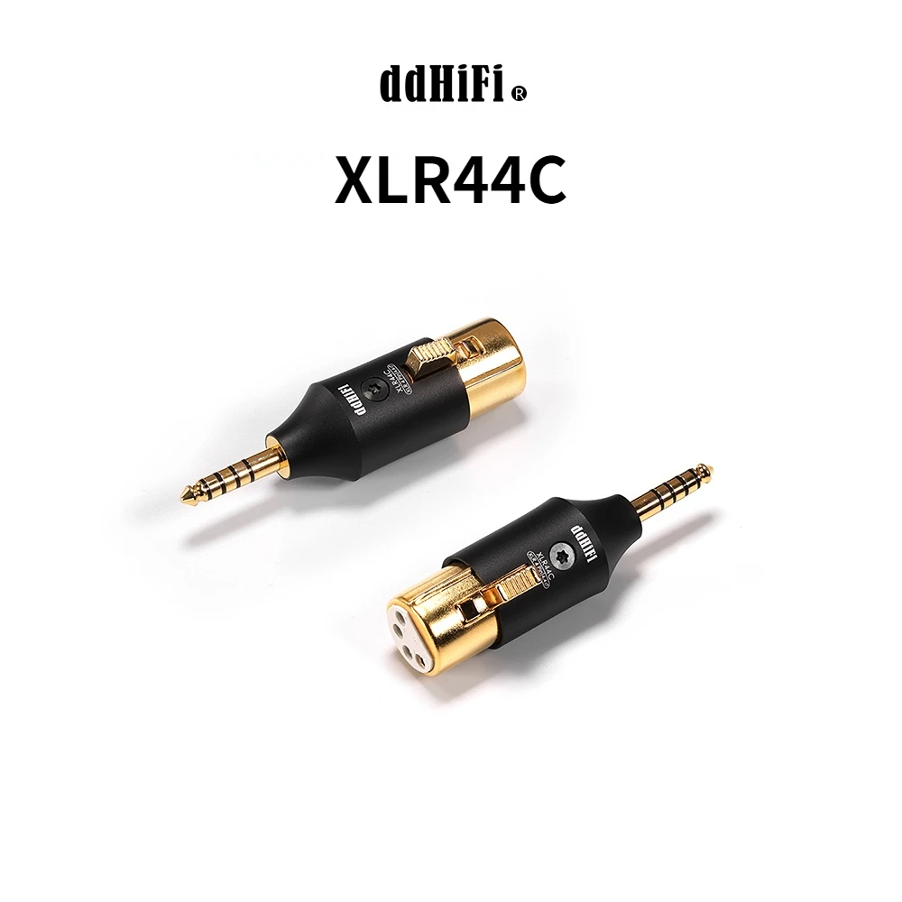 DdHiFi XLR44C متوازن XLR 4Pin إلى 4.4 مللي متر محول ، التكيف التقليدية XLR 4Pin سماعات الكابلات إلى 4.4 مللي متر الأجهزة المنتهية