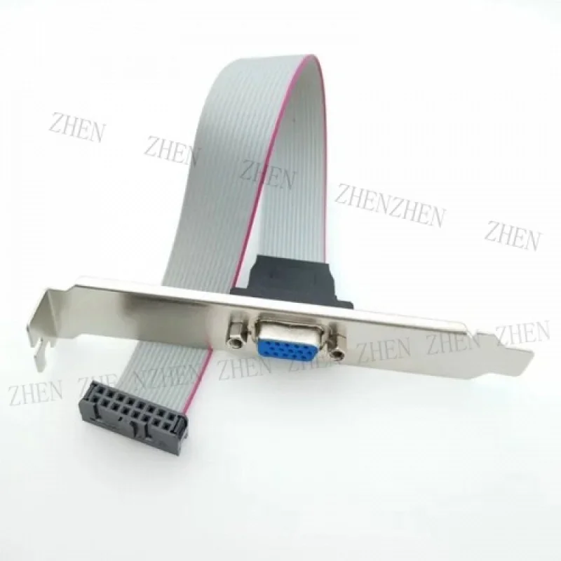 Y Y Mainboard Graphics Card VGA 2.54mm 16P Female To 15P Bracket GPU Extension Cable