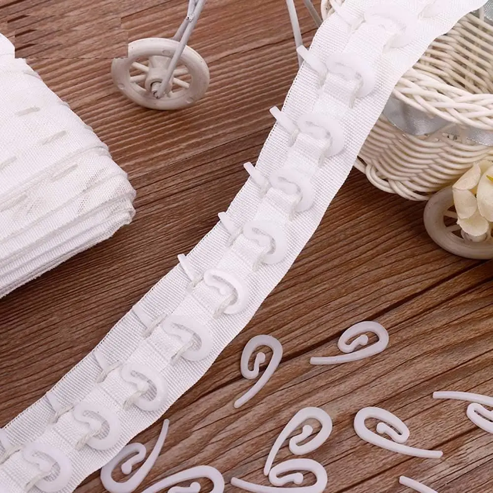 100 قطعة خطاطيف ستائر معلقة بيضاء خطاطيف ستائر بلاستيكية منزلية حامل نافذة شماعات أقطاب الستائر ملحقات المسارات