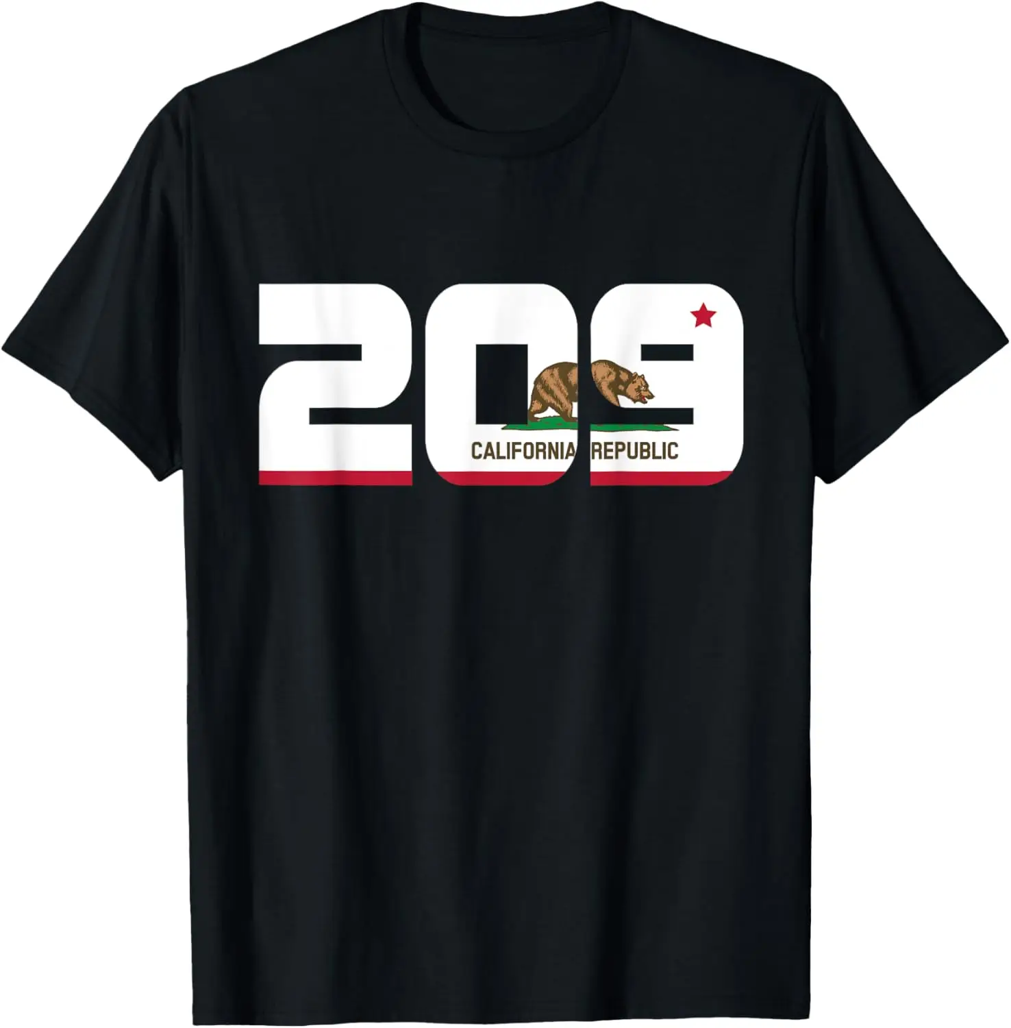 Area Code 209 Cali | Stockton Modesto Northern California T-Shirt