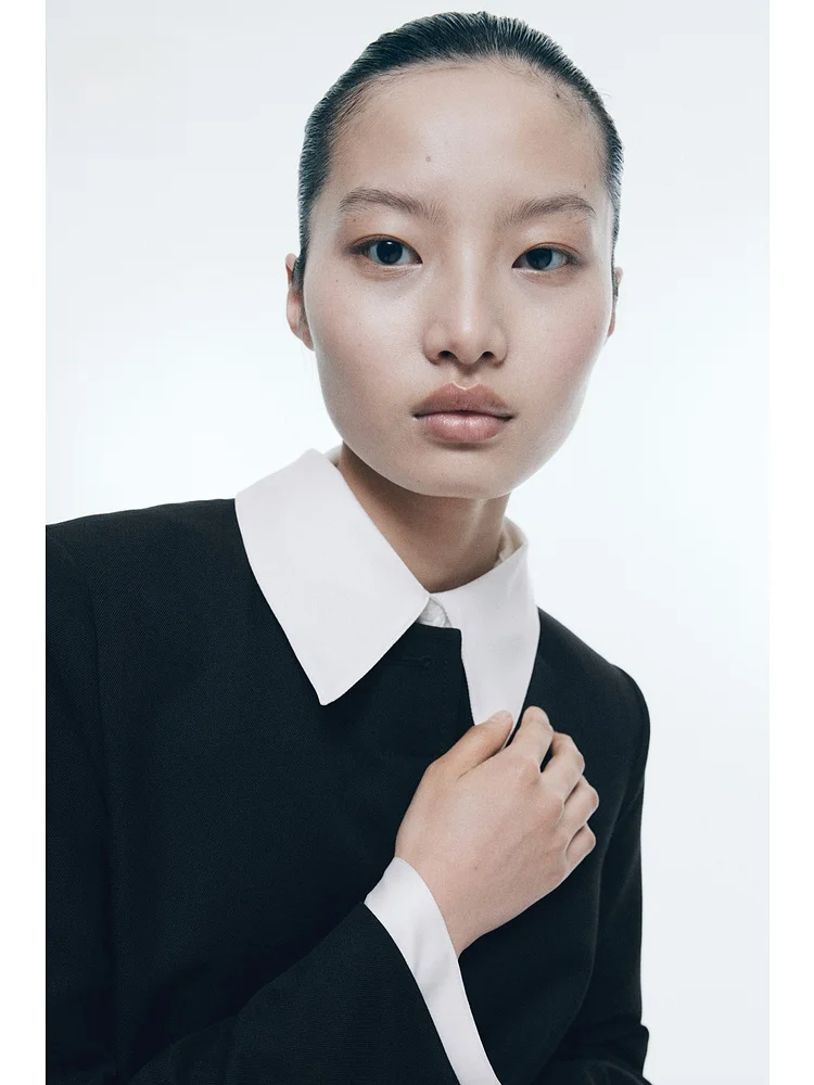 H&M ウィンター スリムフィット レディース ジャケット 277704 ポリエステル レーヨン混紡 アウター ファッション レディース プレミアム衣料