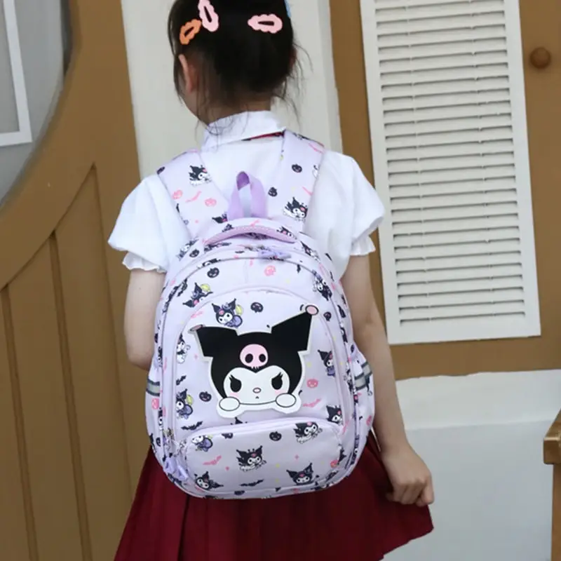 Mochila de Anime Sanrioed para niños, Hello Kitty, Kuromi, My Melody, Cinnamoroll, Pom, Purin, Pochacco, bolso de hombro de dibujos animados, regalo lindo