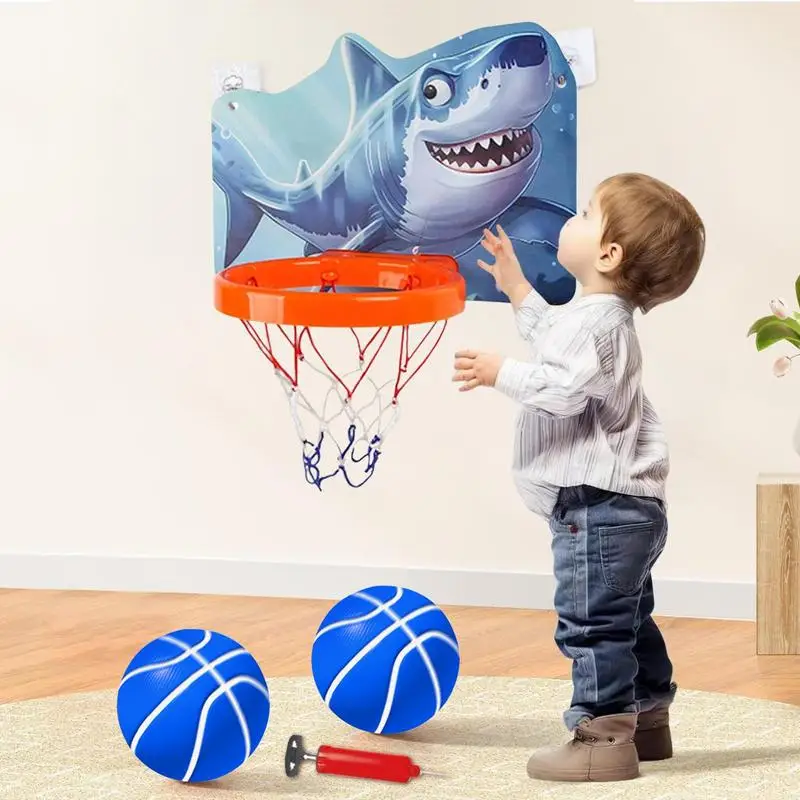 Indoor Basketball Hoop Foldable Kids Light Up Indoor Basketball Hoop Adjustable Bedroom Basketball Hoop Portable Over The Door