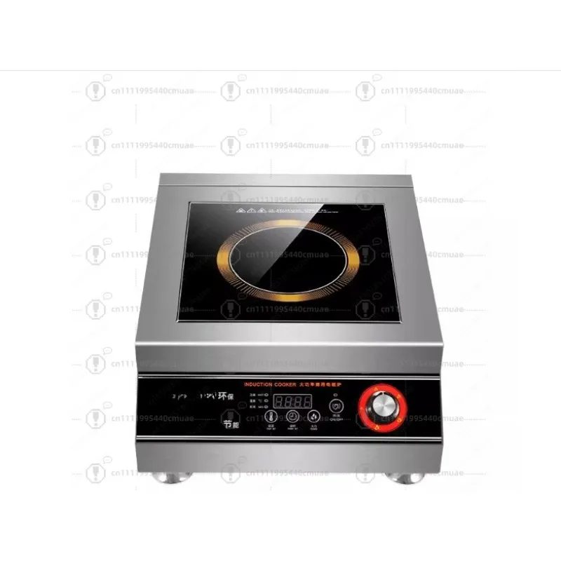 Commercial 220V 5000W High-power Cooking Wok burner Type Induction Cooker Concave Furnace Stove Home Kitchen Use Cooktop